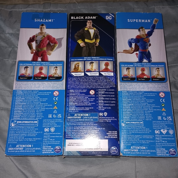 12 inch Shazam, Black Adam and Superman - Picture 2 of 5
